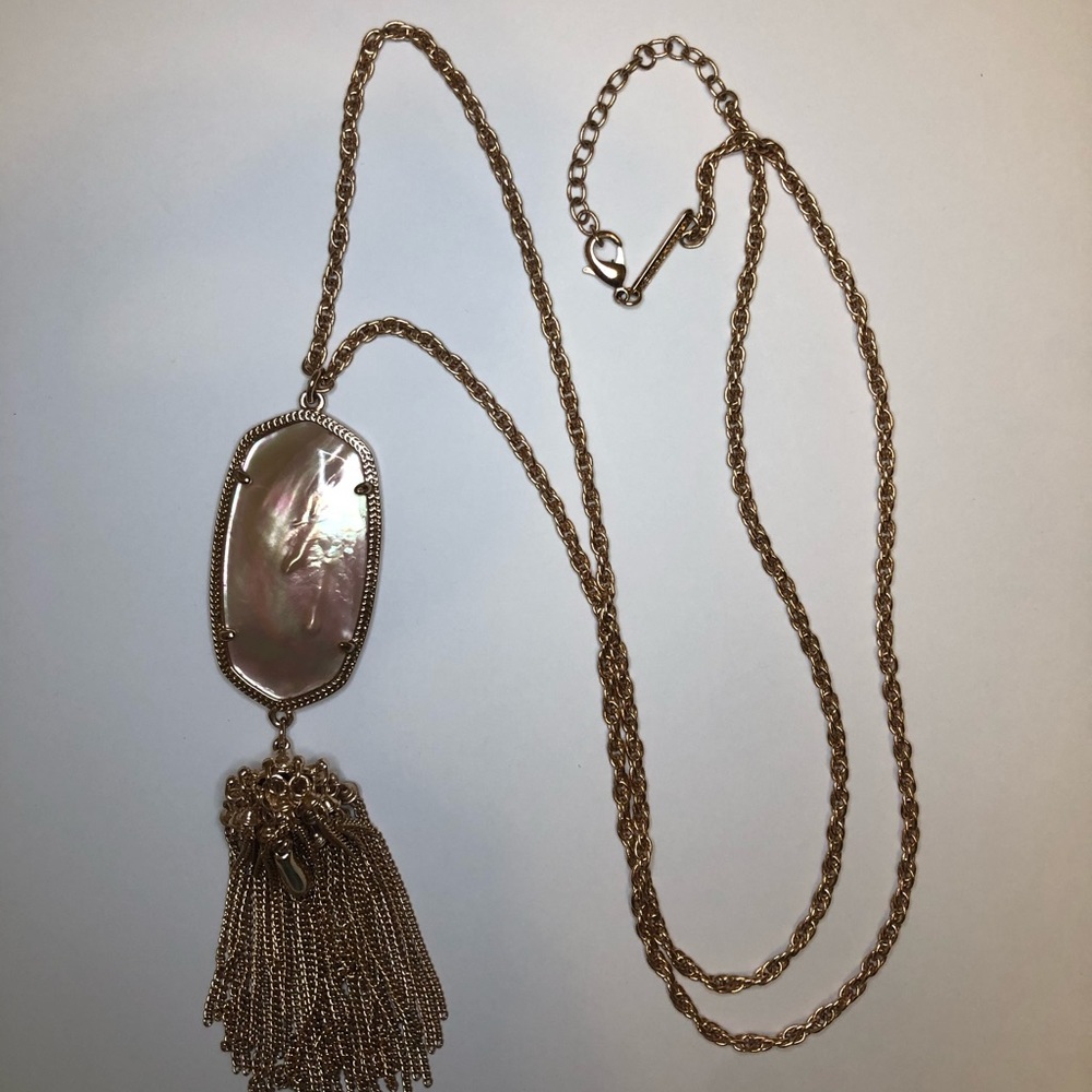 Rose Gold Iridescent Kendra Scott Rayne Necklace